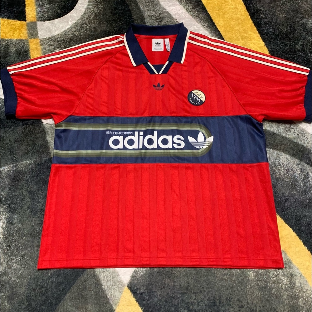 Adidas Vintage Soccer Jersey Polo